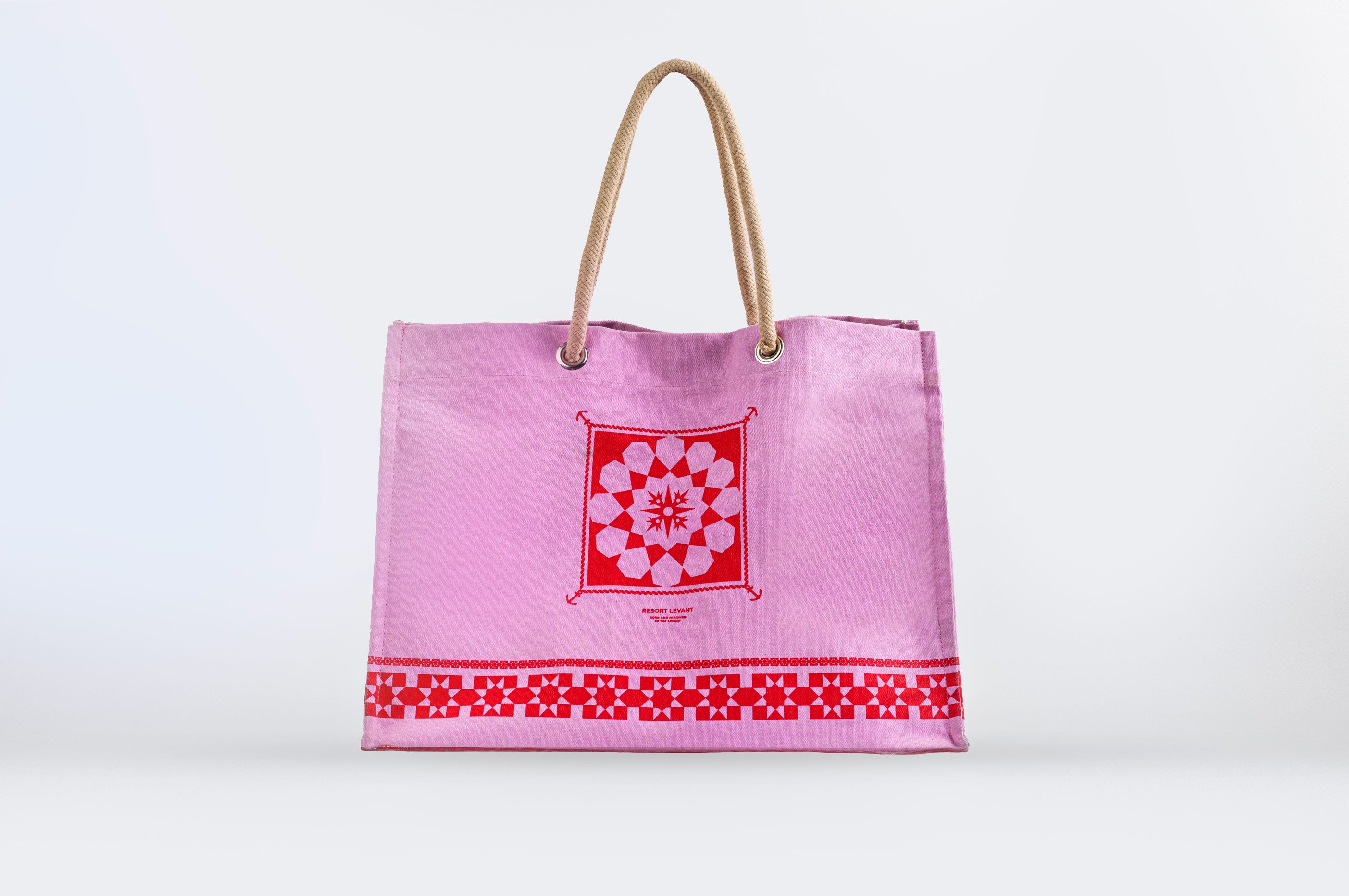 Levant Pink Beach Bag